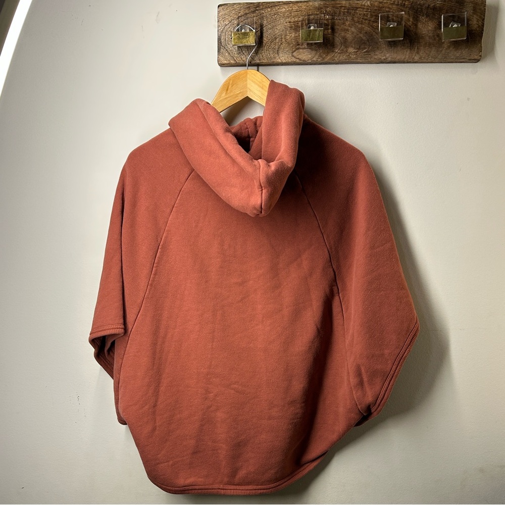 Wilfred Rust Hooded Poncho Sweater - Picture 2 of 4